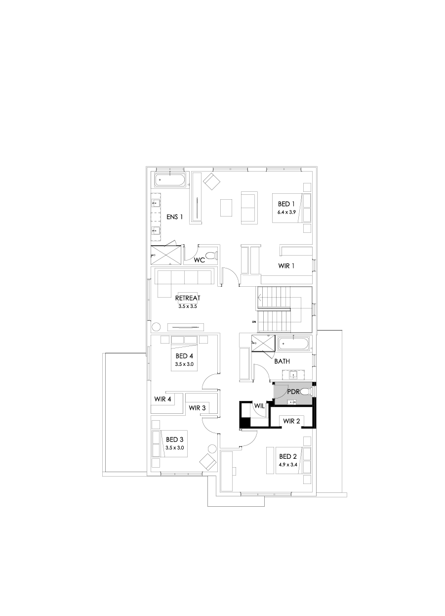 36 First Floor Floorplan (Powder room)