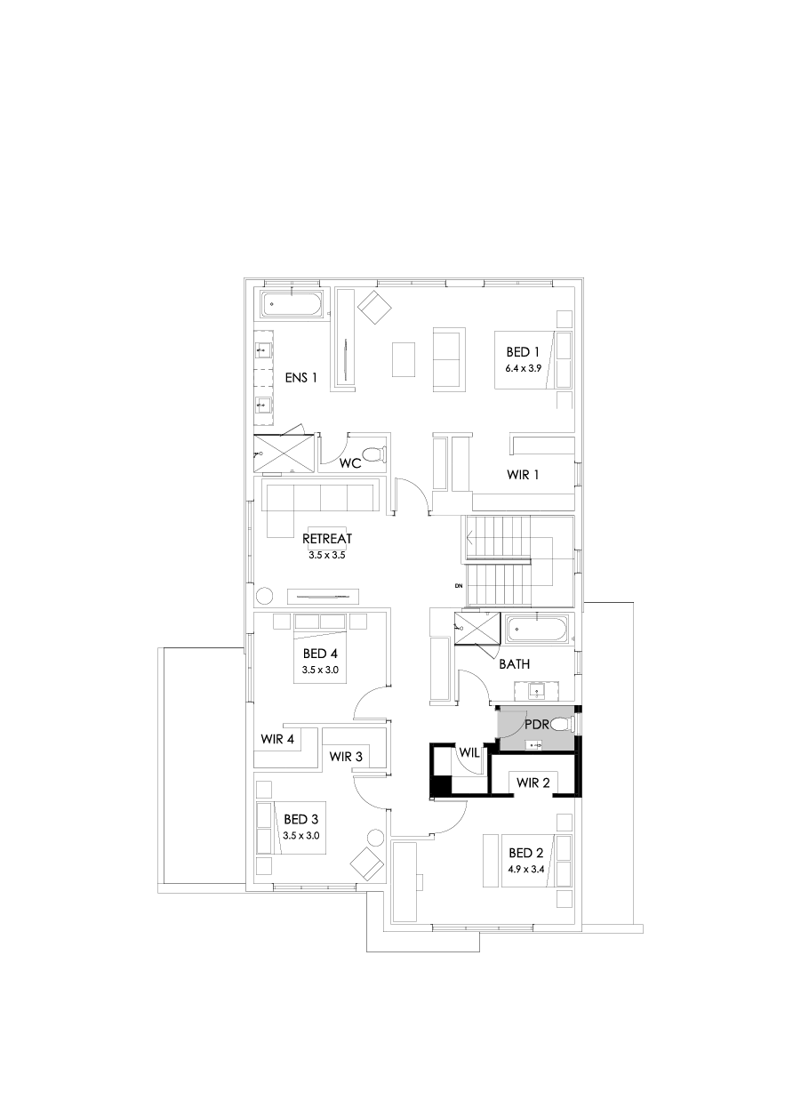 36 First Floor Floorplan (Powder room)