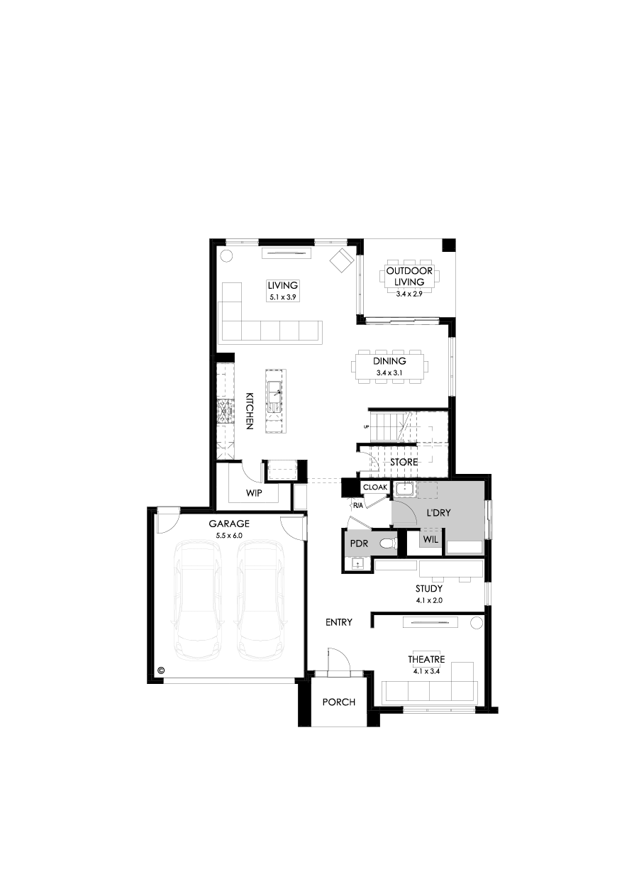 36 Ground Floor Floorplan (Standard)