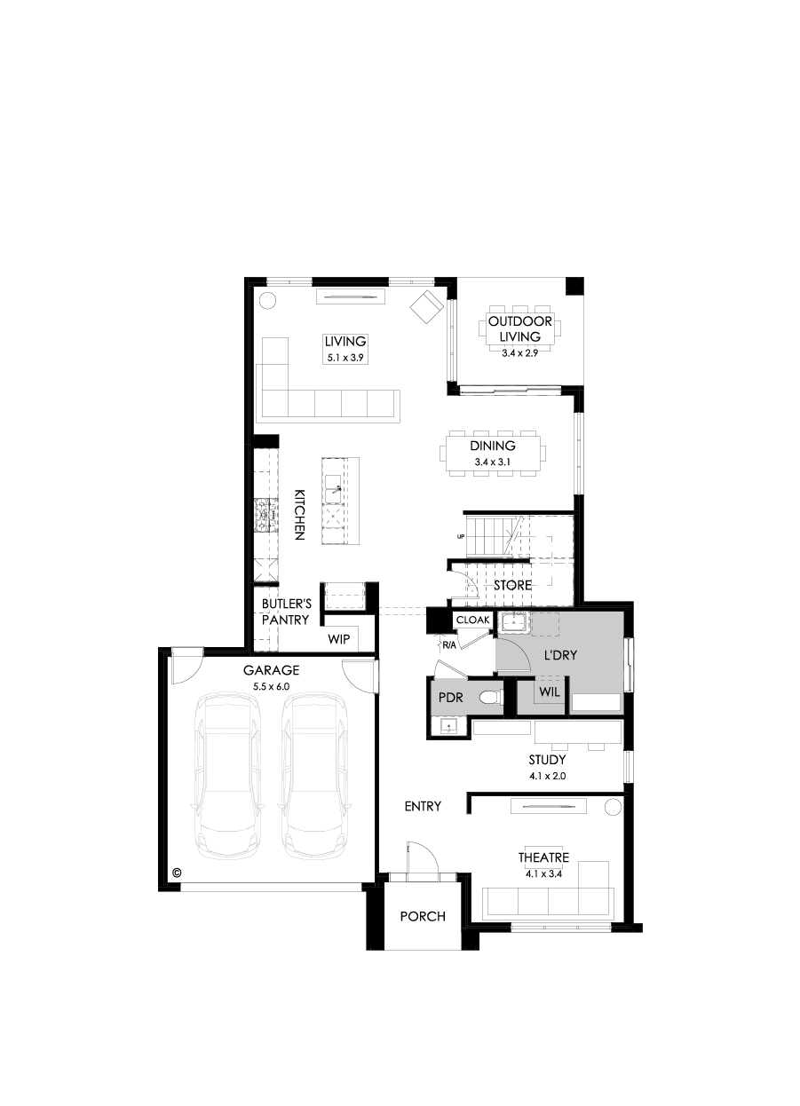 36 Ground Floor Floorplan (Standard)