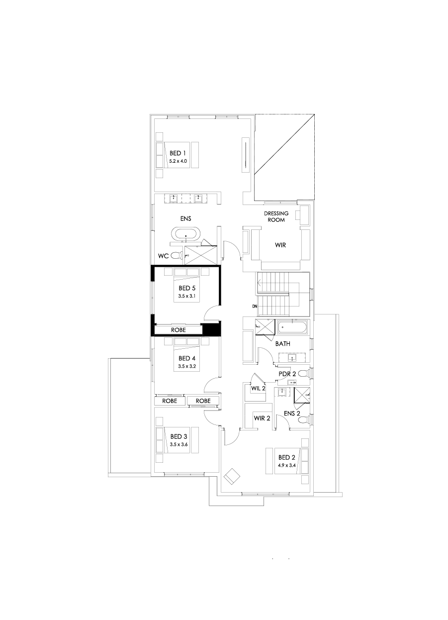 41 First Floor Floorplan (5th bedroom)