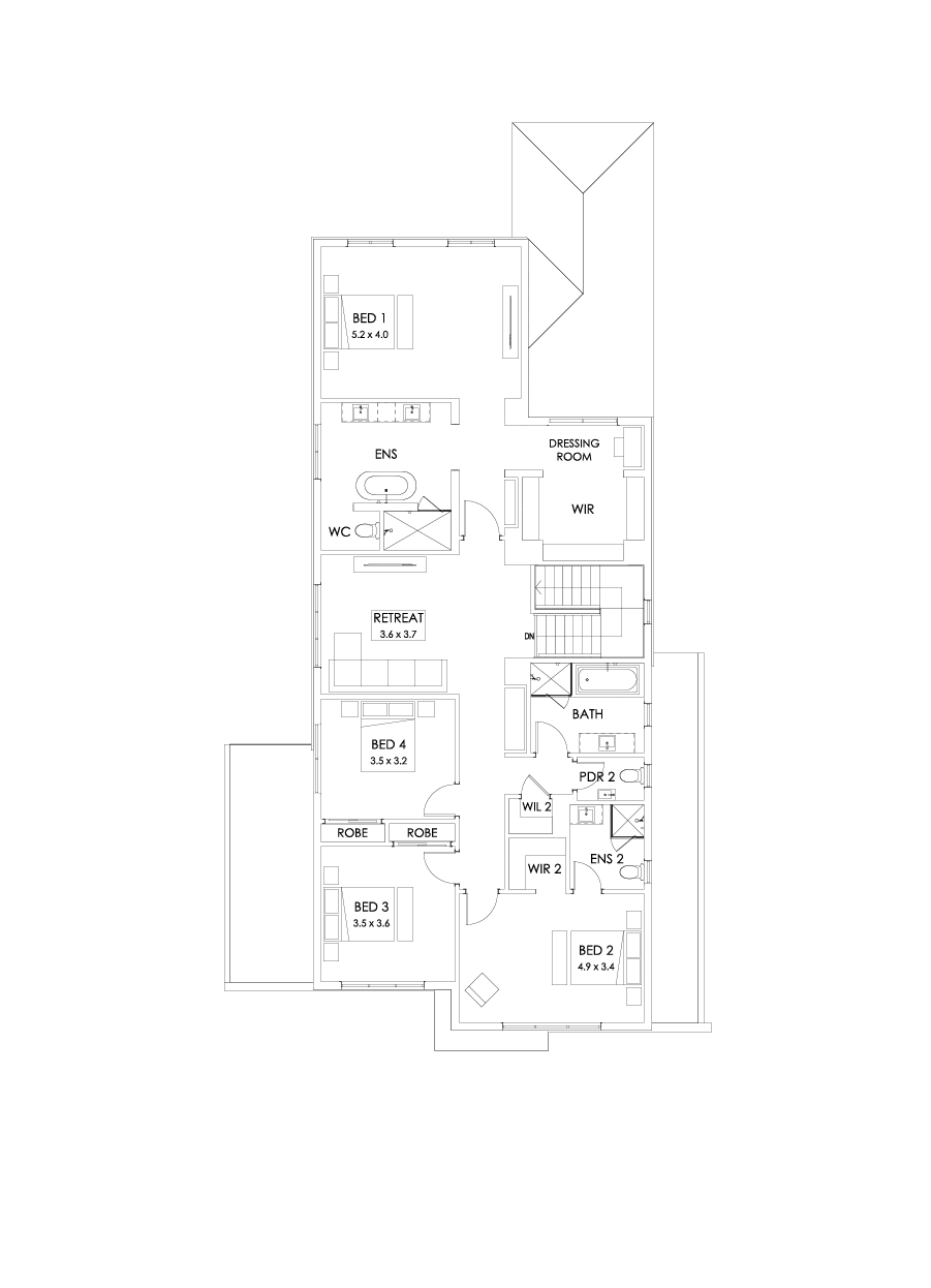 41 First Floor Floorplan (Grand outdoor living)