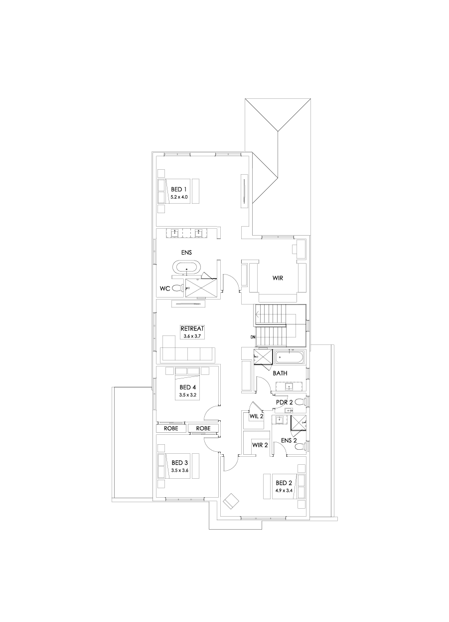 41 First Floor Floorplan (Grand outdoor living)