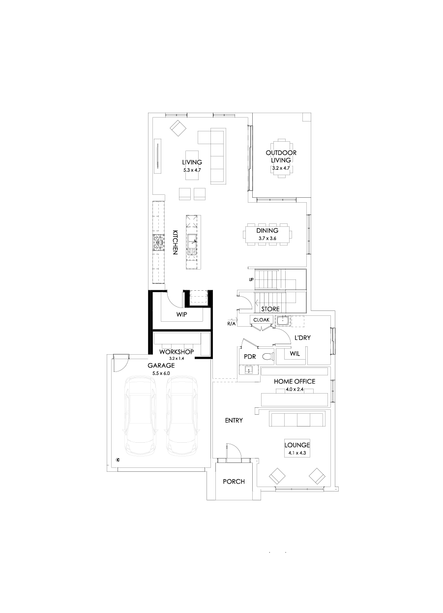 41 Ground Floor Floorplan (Workshop)