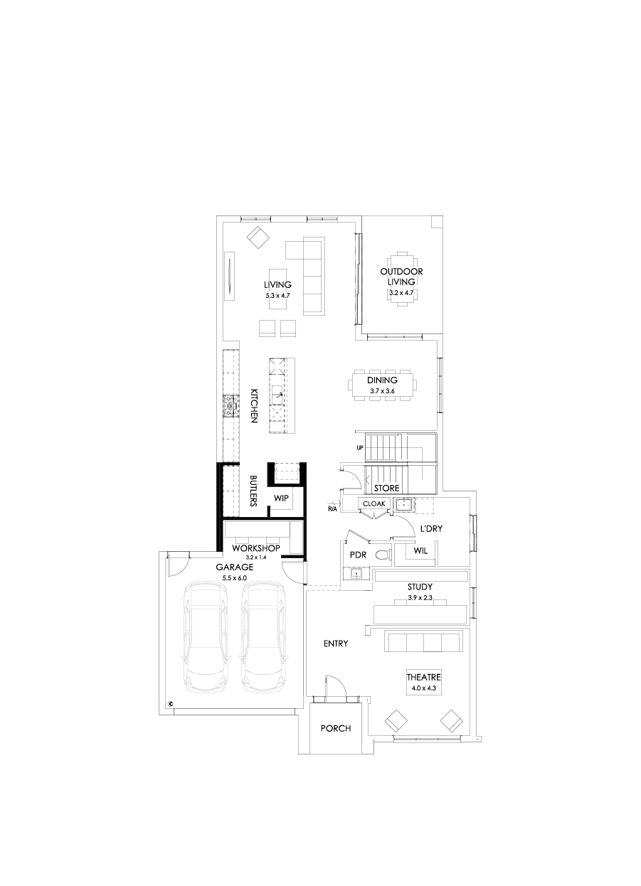 41 Ground Floor Floorplan (Workshop)