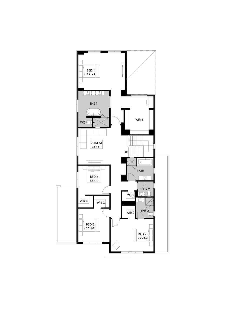 45 First Floor Floorplan (Standard)