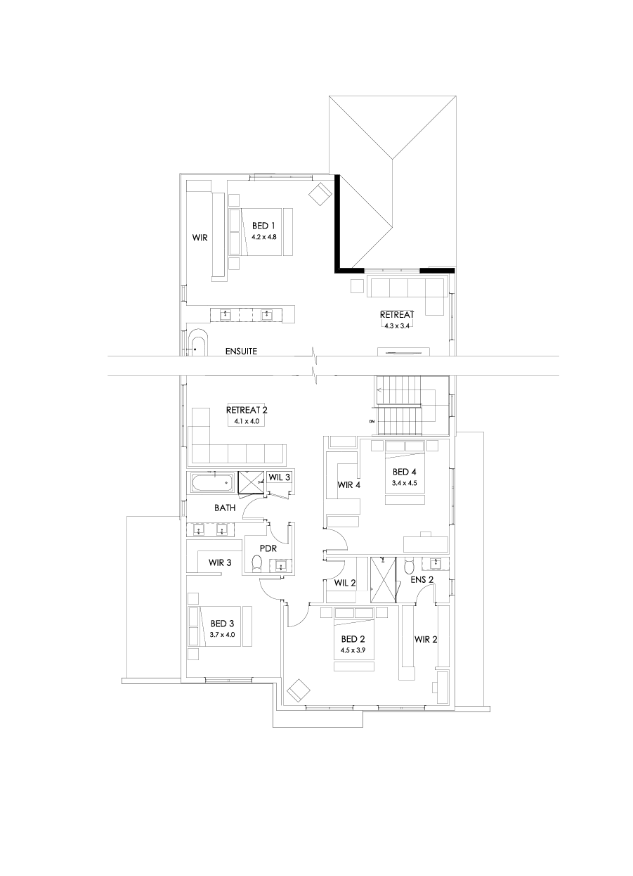 52 First Floor Floorplan (Grand outdoor living)