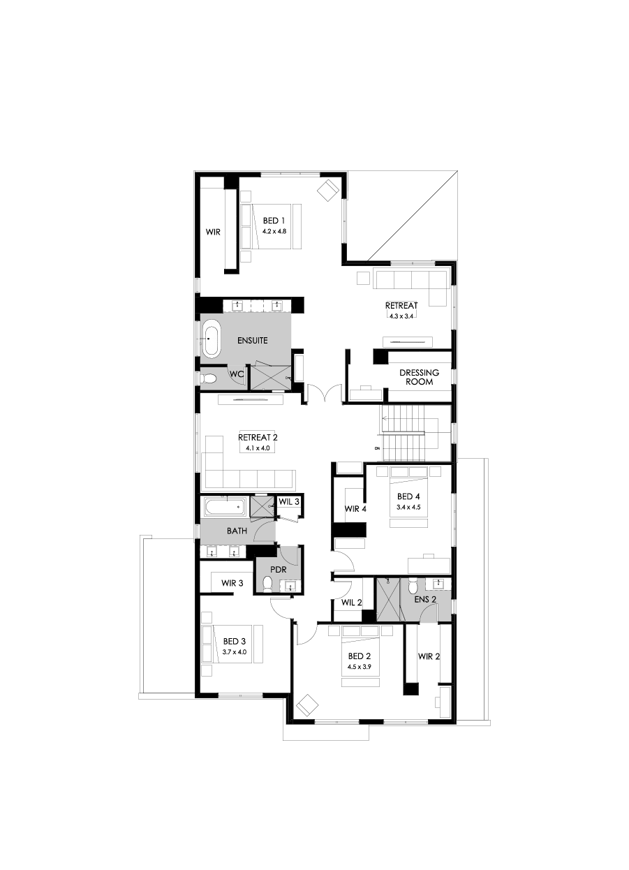 52 First Floor Floorplan (Standard)