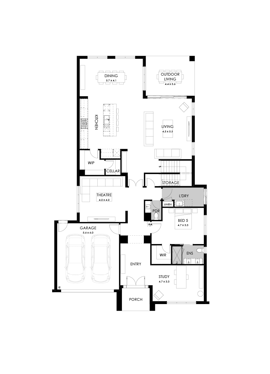 52 Ground Floor Floorplan (Standard)
