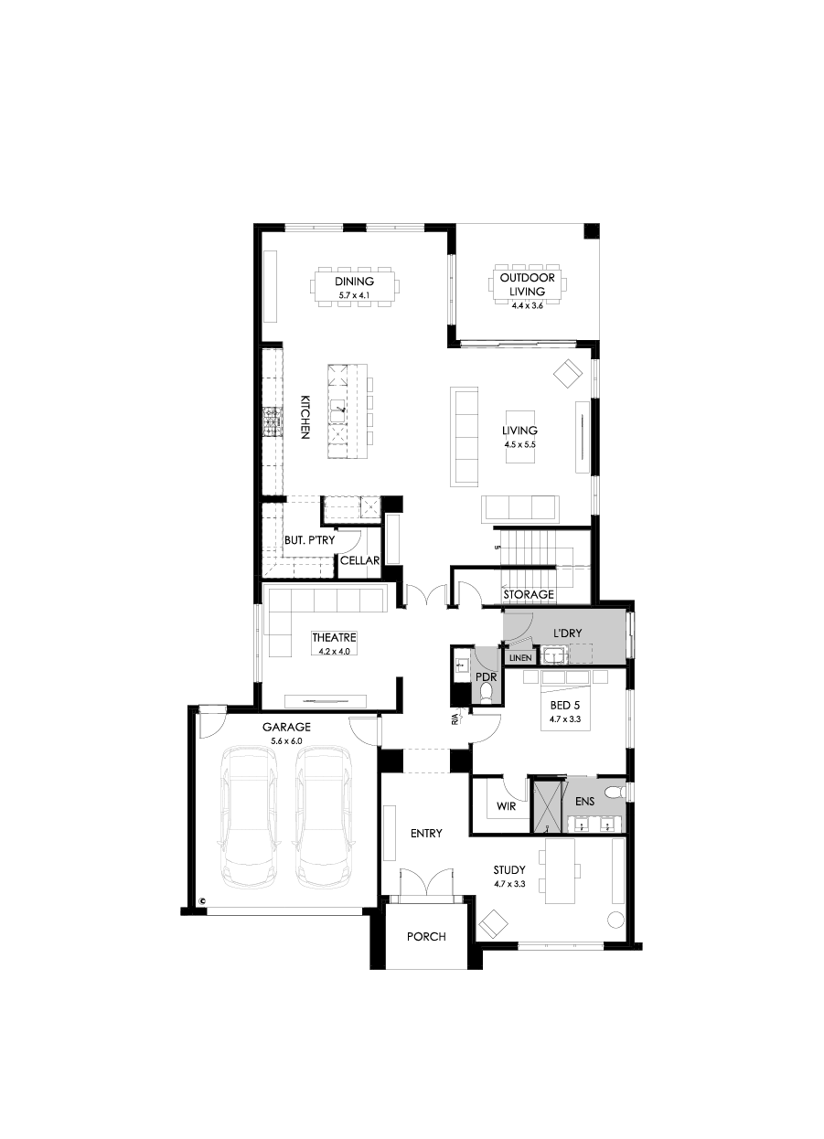 52 Ground Floor Floorplan (Standard)