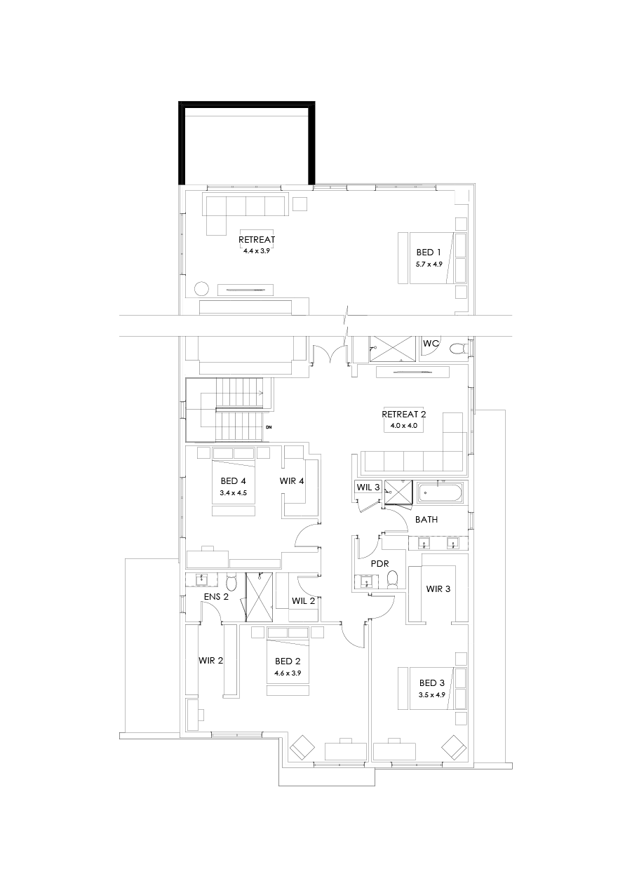 55 First Floor Floorplan (Grand outdoor living)