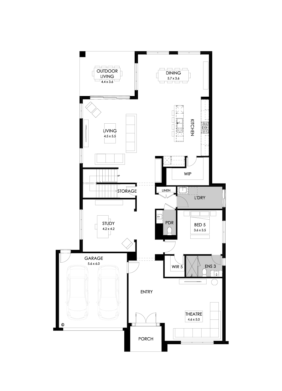 55 Ground Floor Floorplan (Standard)