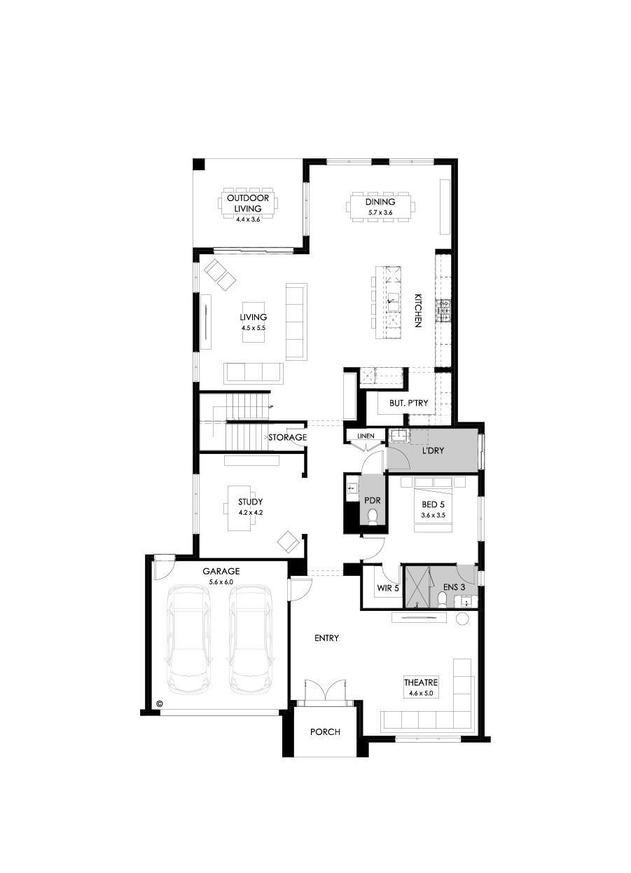 55 Ground Floor Floorplan (Standard)