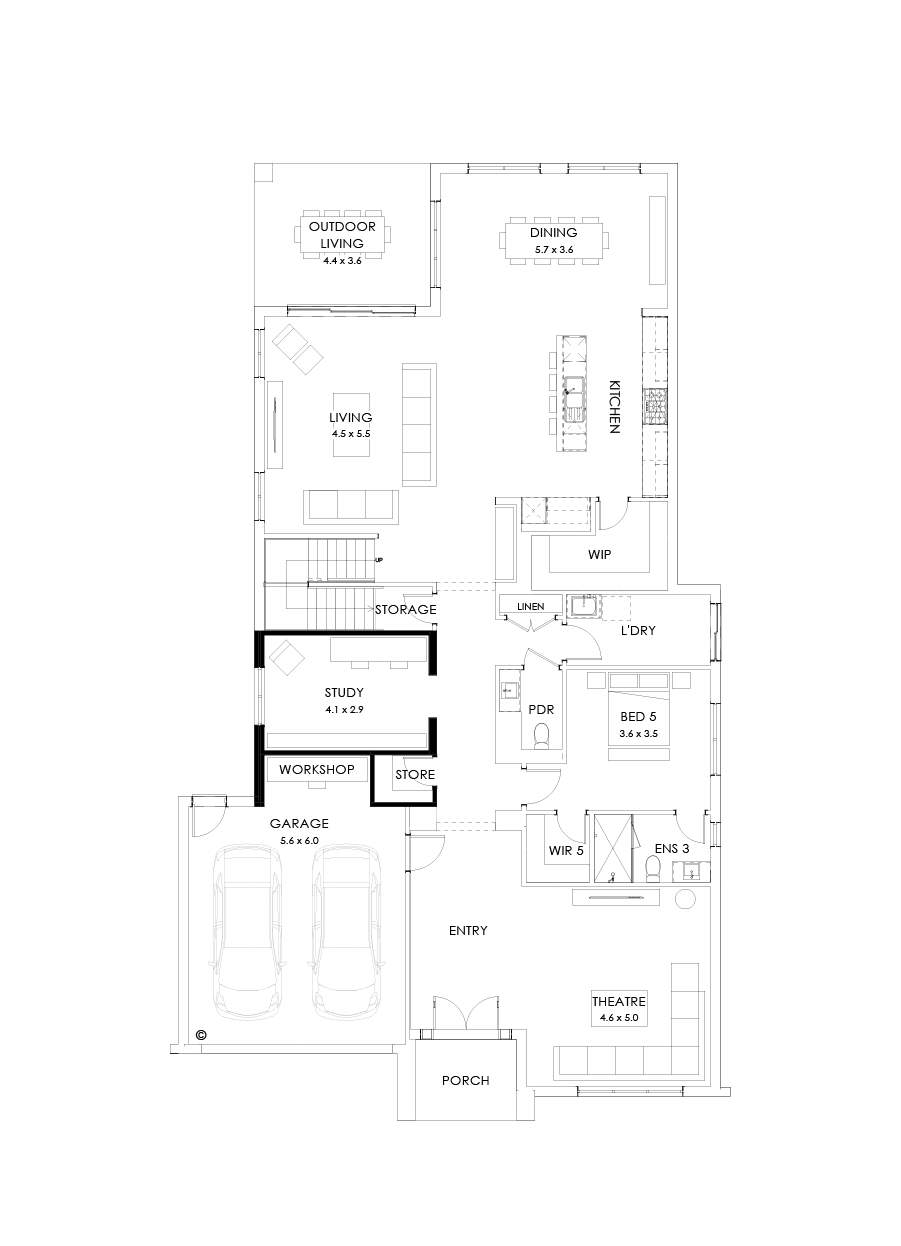 55 Ground Floor Floorplan (Workshop)