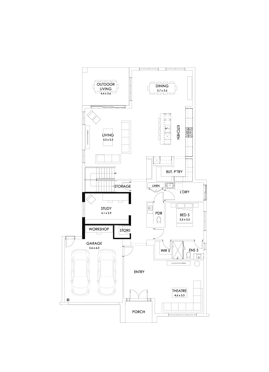 55 Ground Floor Floorplan (Workshop)