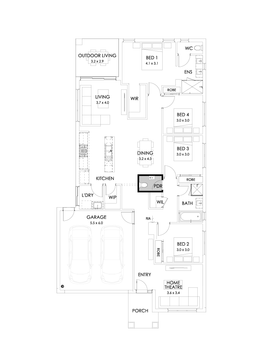 23  Floor Floorplan (Powder room)