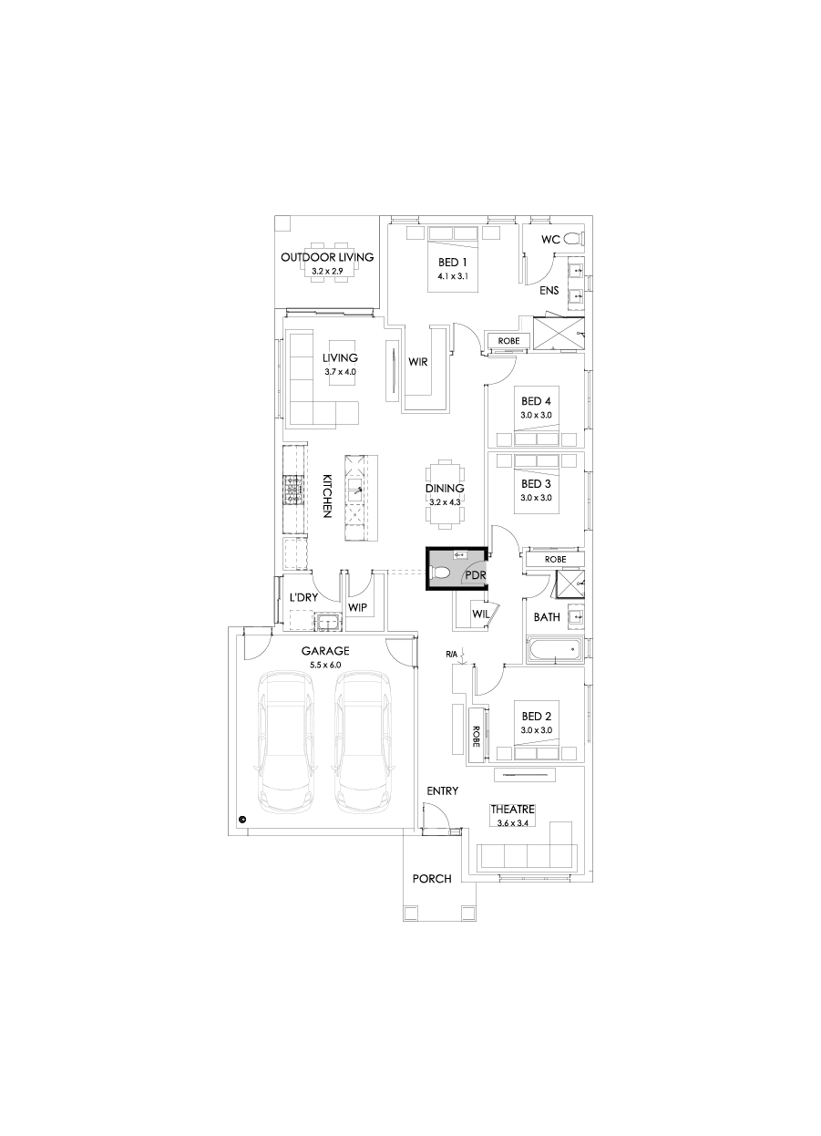 23  Floor Floorplan (Powder room)