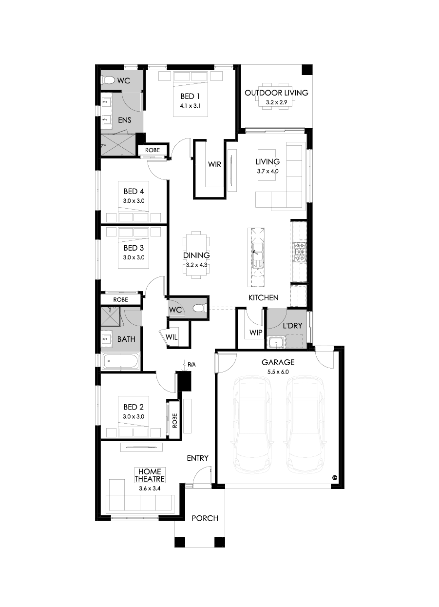 23  Floor Floorplan (Standard - Flipped)