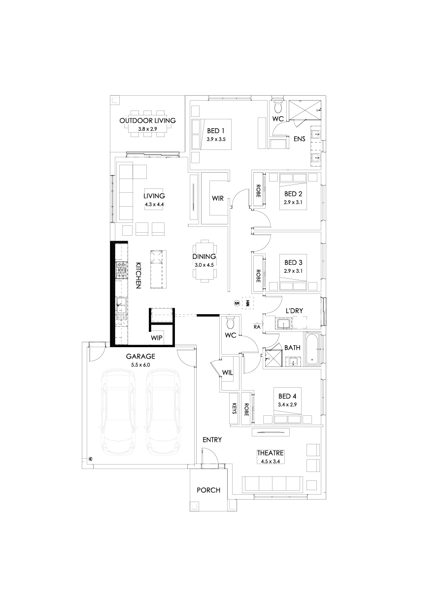25  Floor Floorplan (Alternate kitchen)