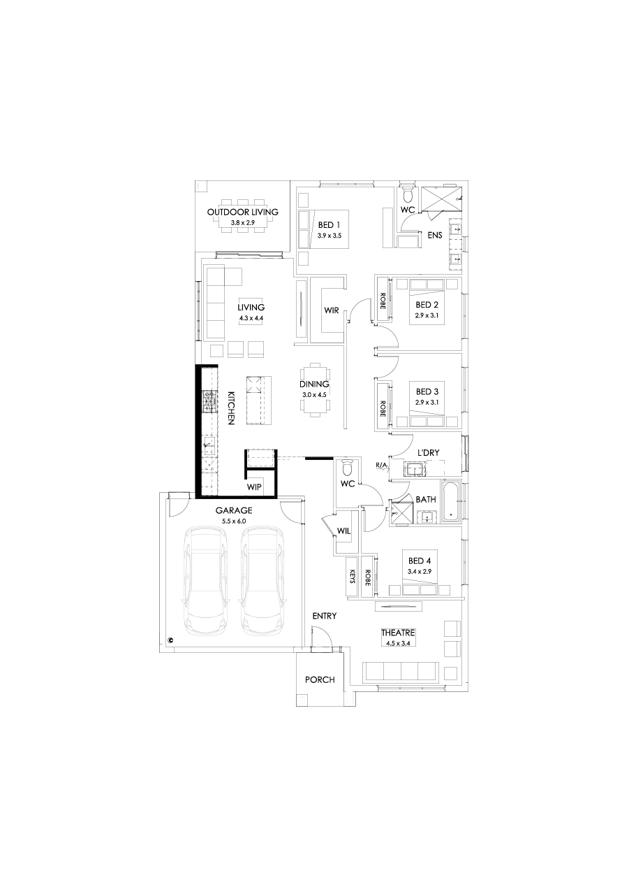 25  Floor Floorplan (Alternate kitchen)