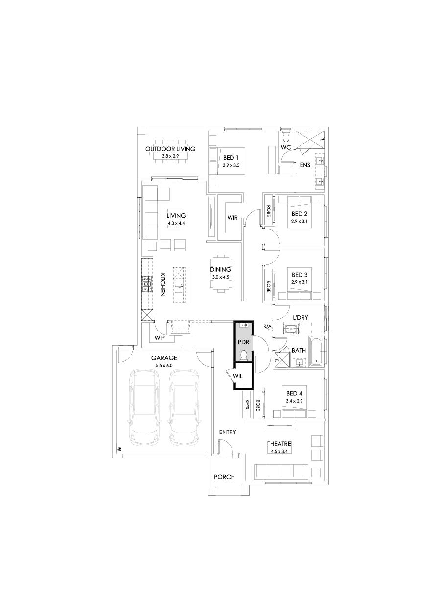 25  Floor Floorplan (Powder room)