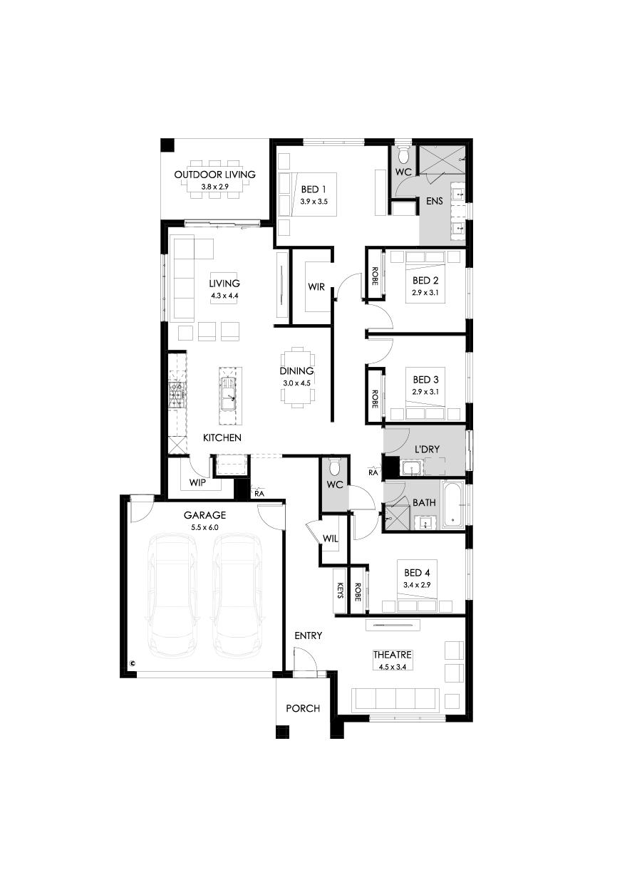 25  Floor Floorplan (Standard)