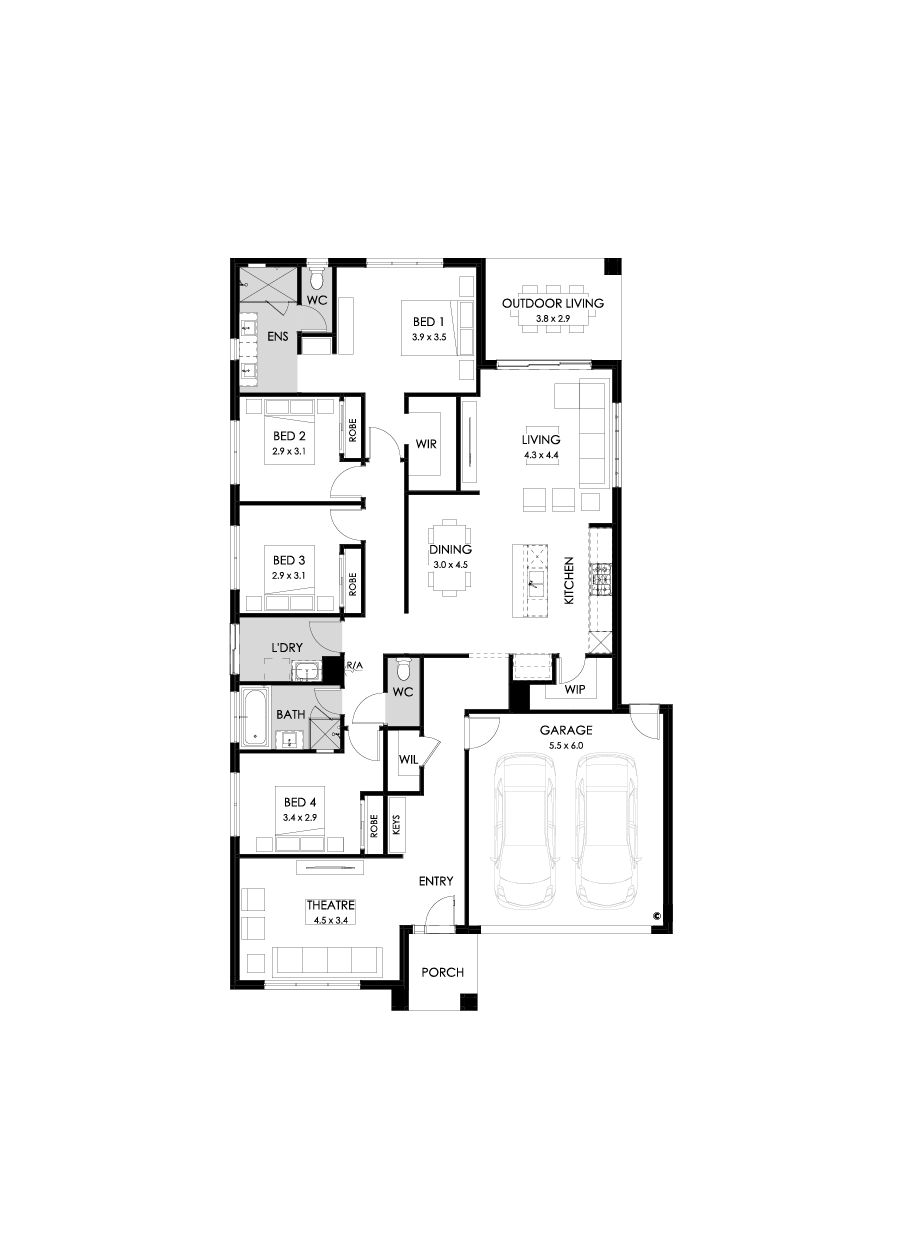 25  Floor Floorplan (Standard - Flipped)