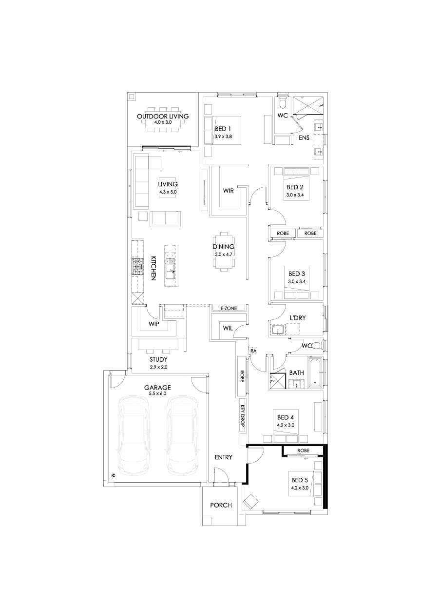 29  Floor Floorplan (5th bedroom)