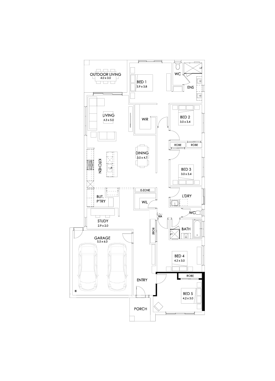 29  Floor Floorplan (5th bedroom)