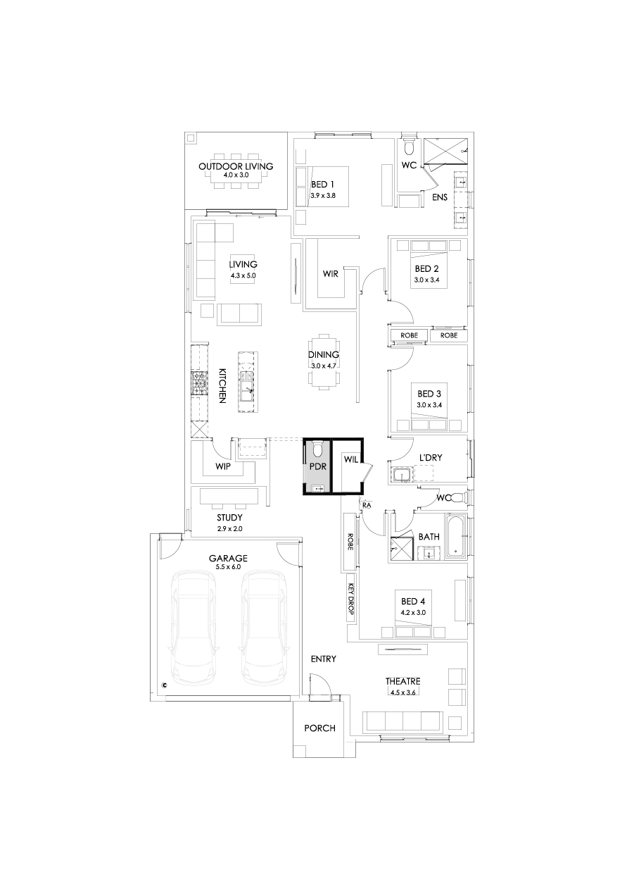 29  Floor Floorplan (Additional powder)
