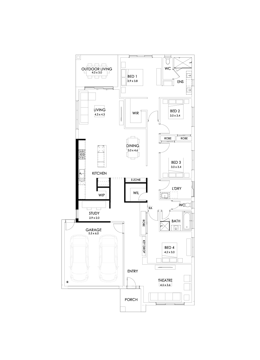 29  Floor Floorplan (Alternate kitchen)