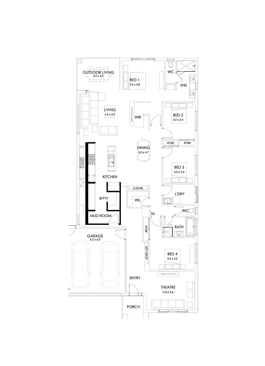 29  Floor Floorplan (Butler's pantry)