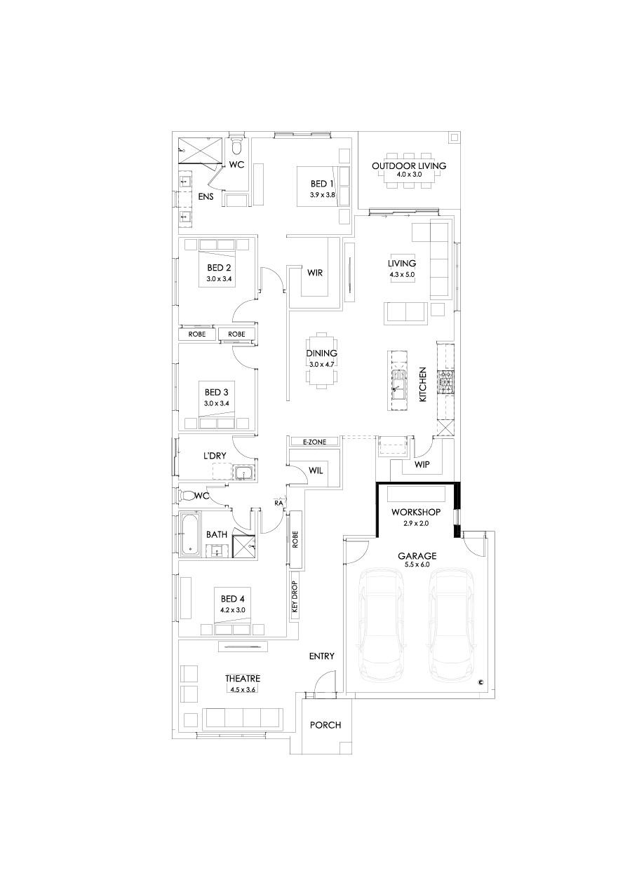 29  Floor Floorplan (Workshop - Flipped)