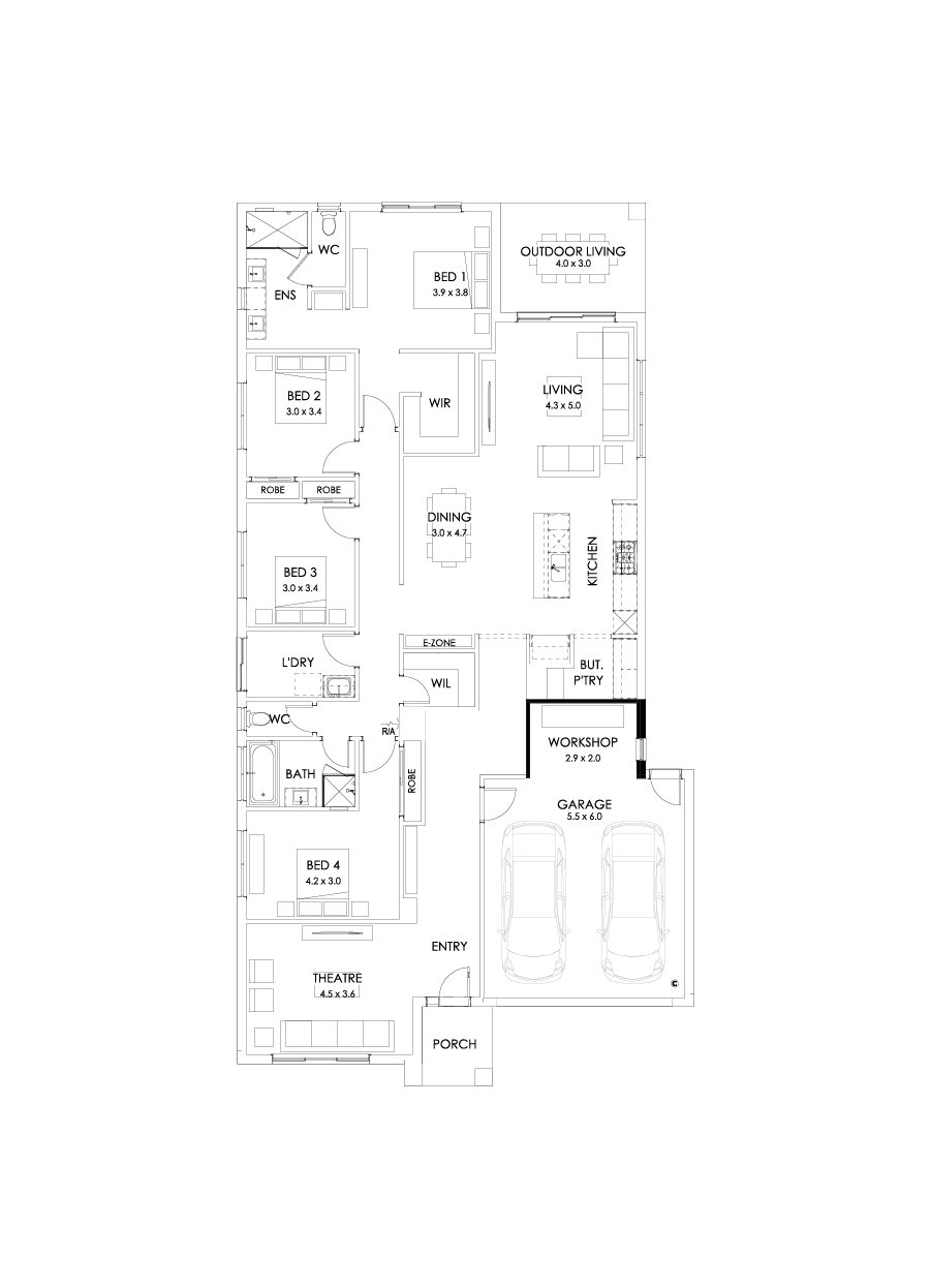 29  Floor Floorplan (Workshop - Flipped)