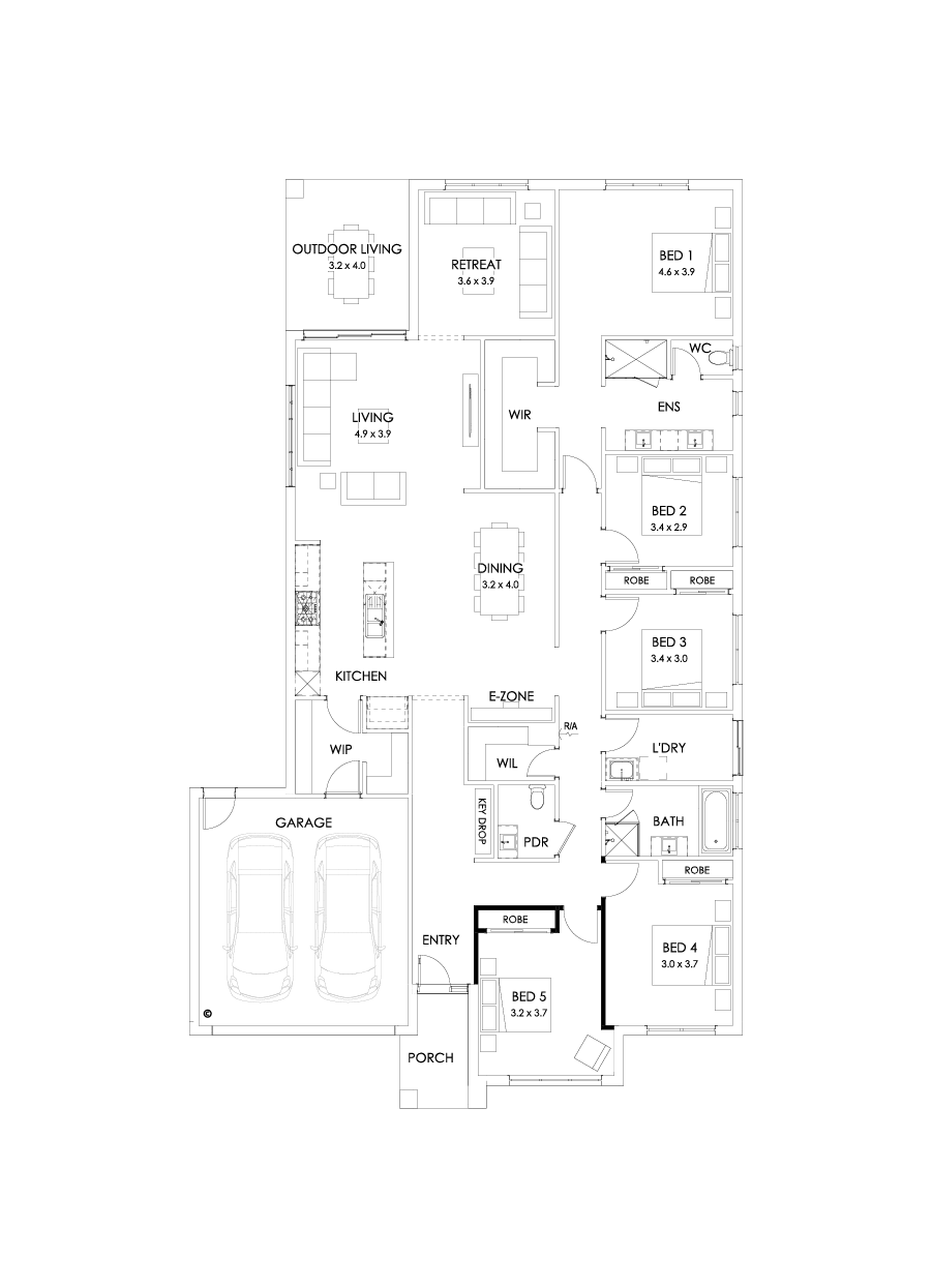 32  Floor Floorplan (5th bedroom)
