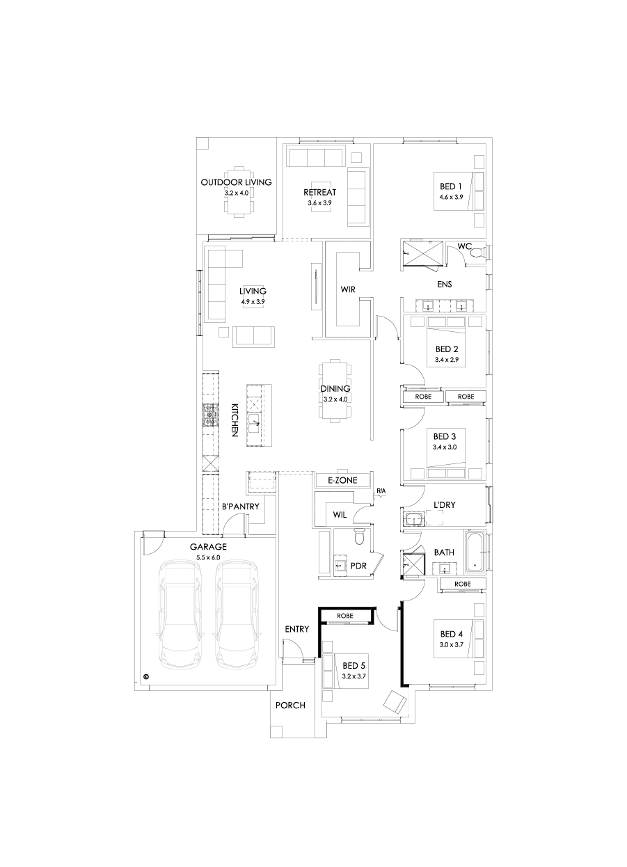 32  Floor Floorplan (5th bedroom)