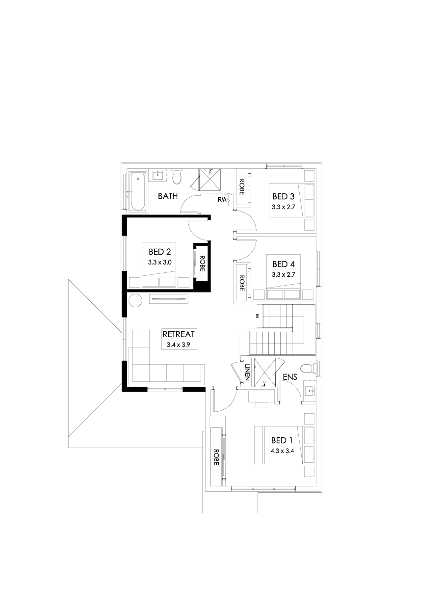 22 First Floor Floorplan (Retreat)