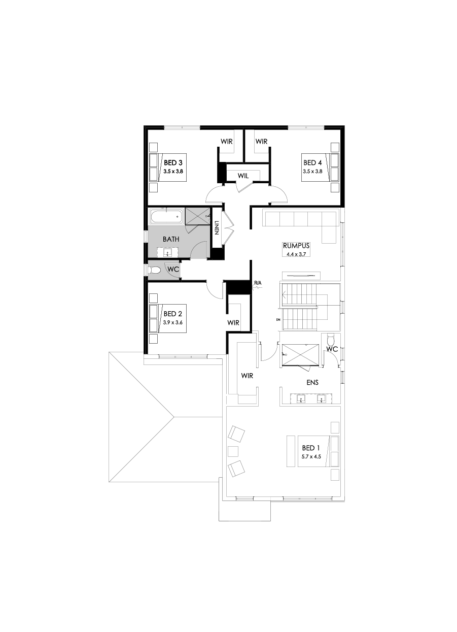 38 First Floor Floorplan (Bathroom upgrade)