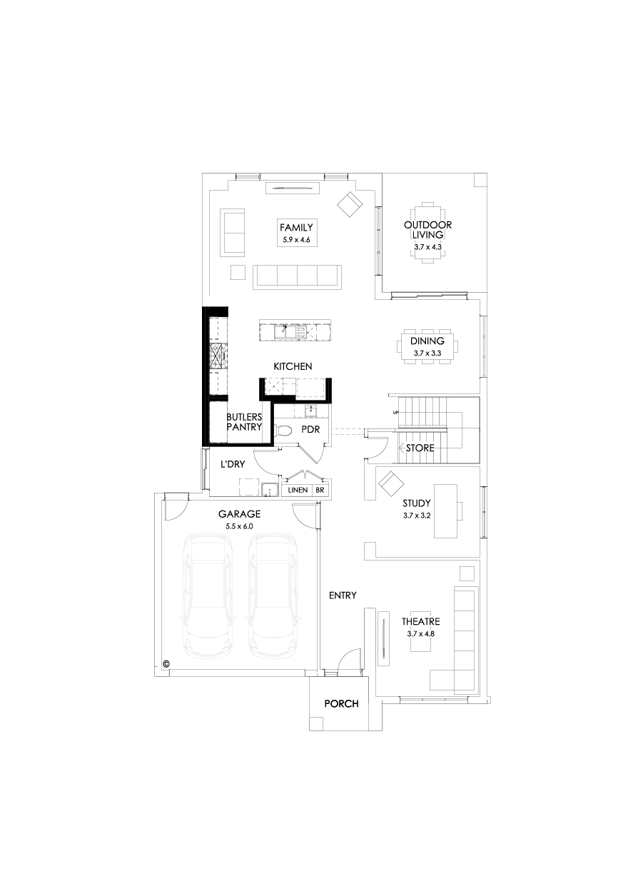 38 Ground Floor Floorplan (Butler’s pantry)