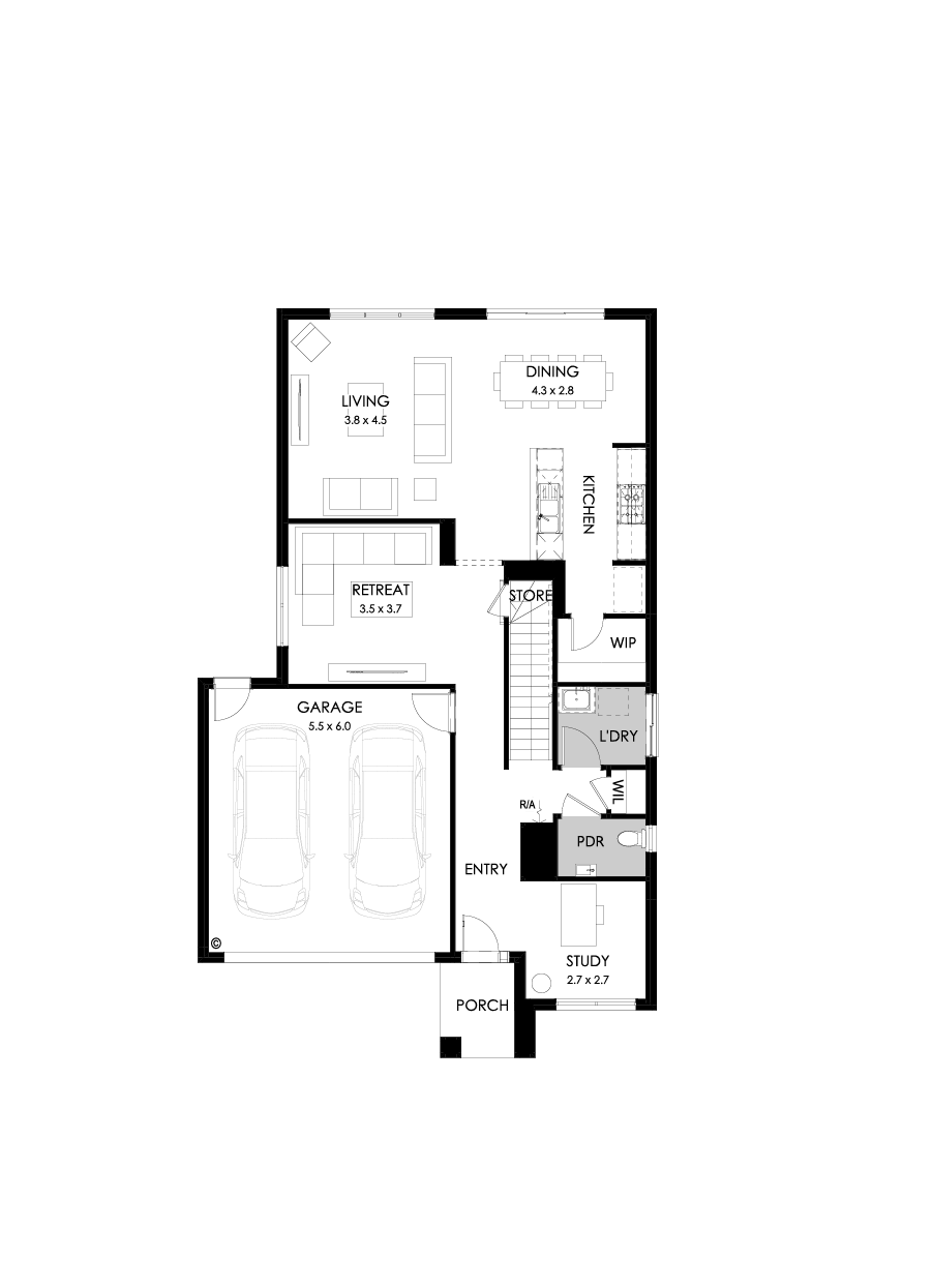 27 Ground Floor Floorplan (Standard)