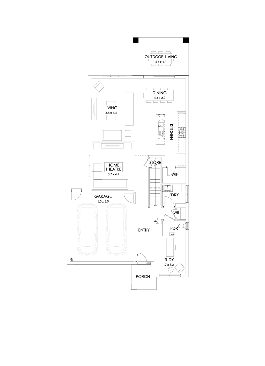 30 Ground Floor Floorplan (Outdoor living)