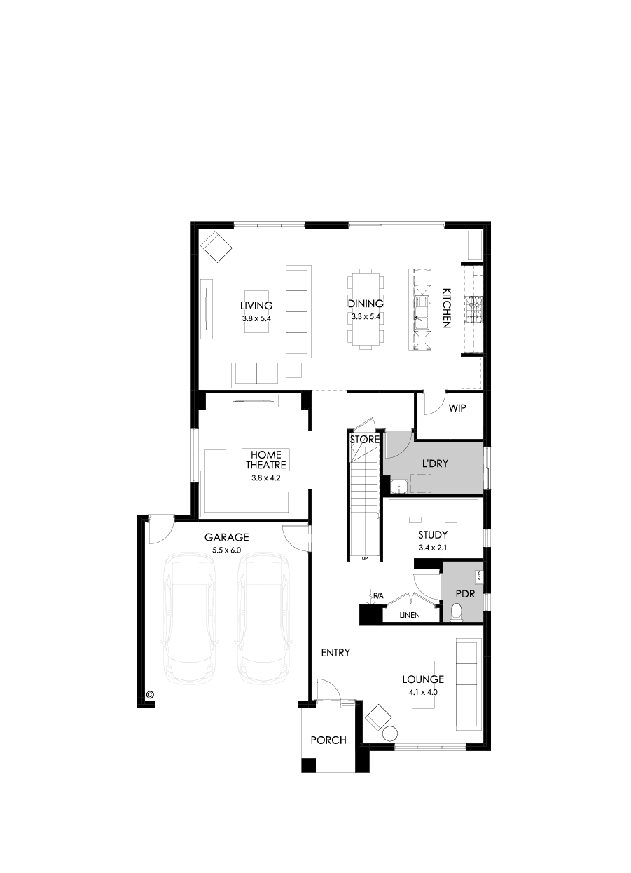36 Ground Floor Floorplan (Standard )