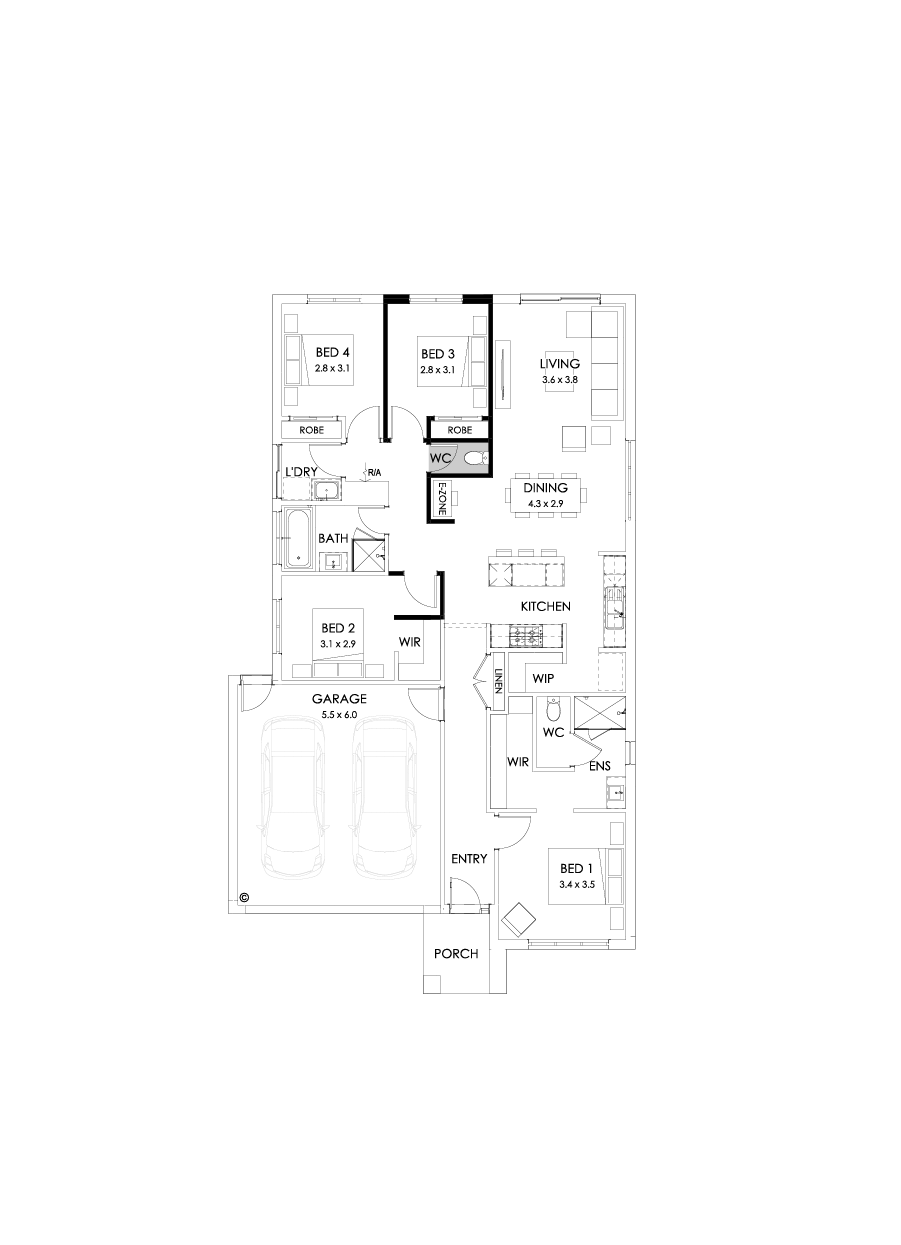 20  Floor Floorplan (E-zone)