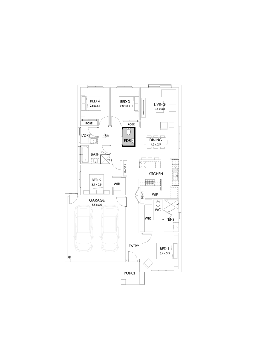 20  Floor Floorplan (Powder room)
