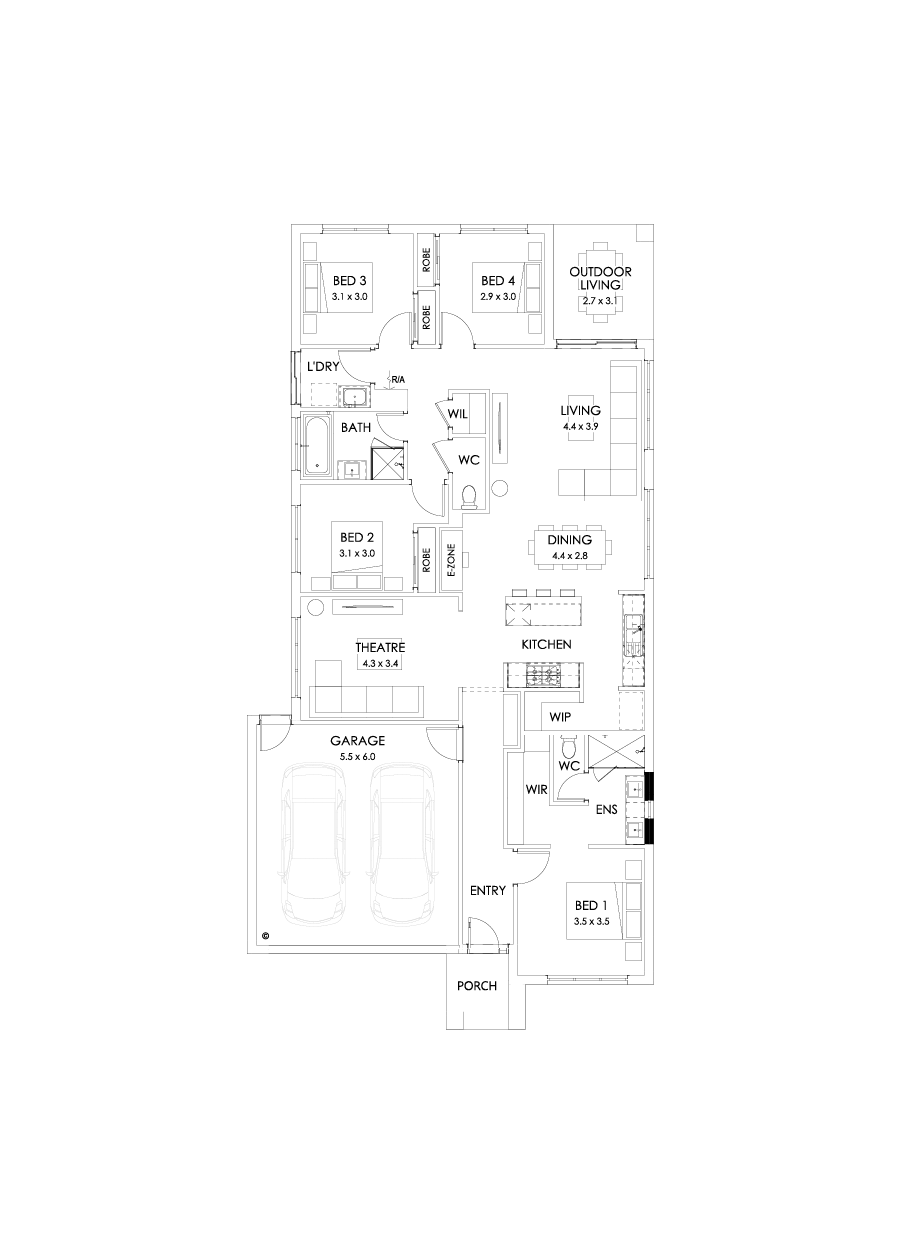 23  Floor Floorplan (Ensuite upgrade)
