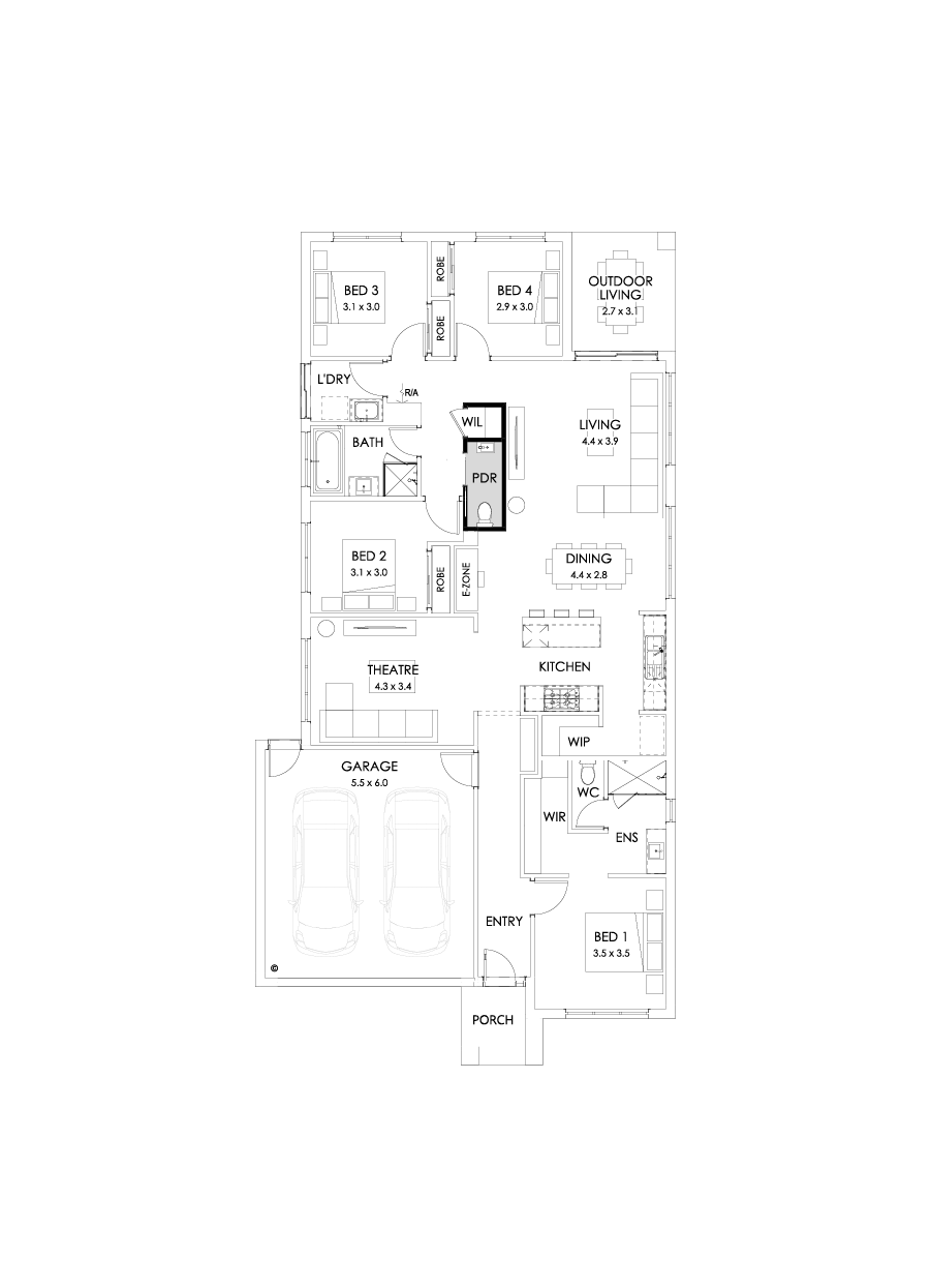 23  Floor Floorplan (Powder Room)