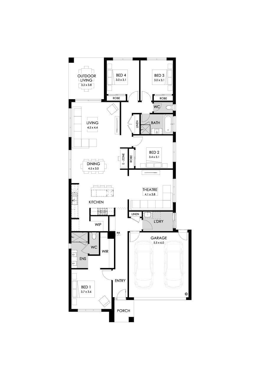 26  Floor Floorplan (Standard  - Flipped)