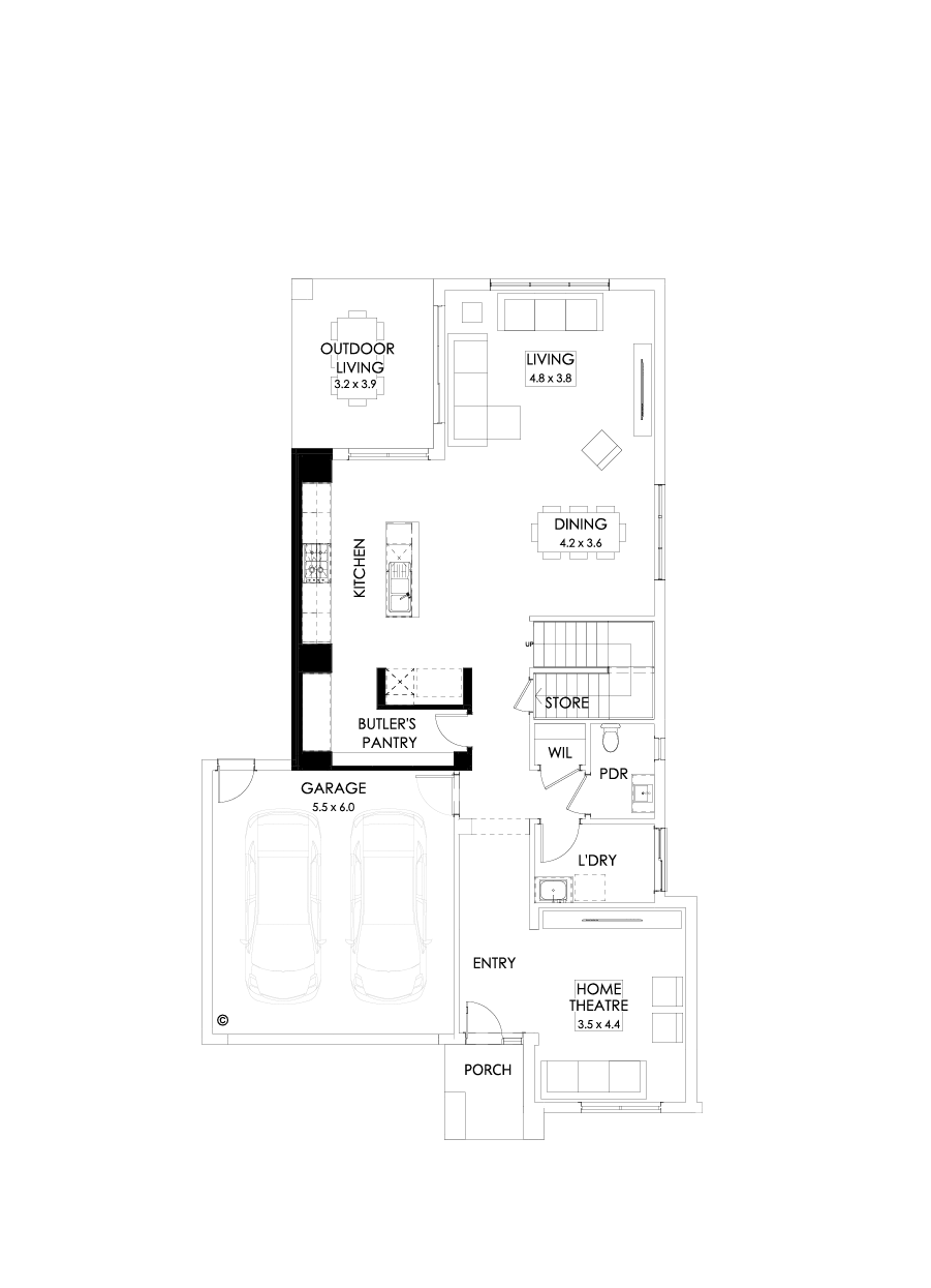 33 Ground Floor Floorplan (Butler’s pantry)