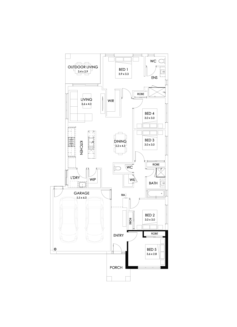 23  Floor Floorplan (5th bedroom)