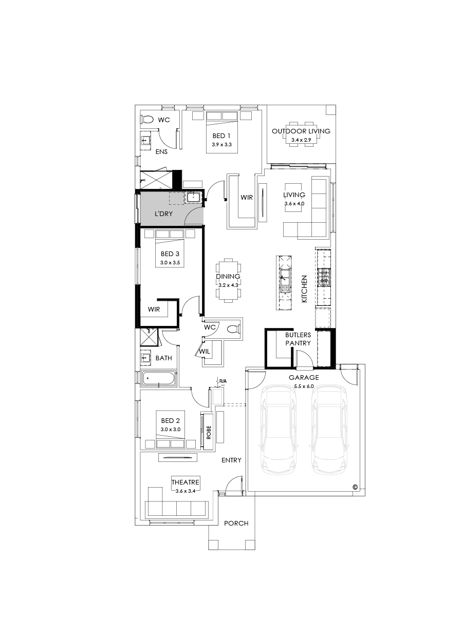 23  Floor Floorplan (Butler’s pantry - Flipped)
